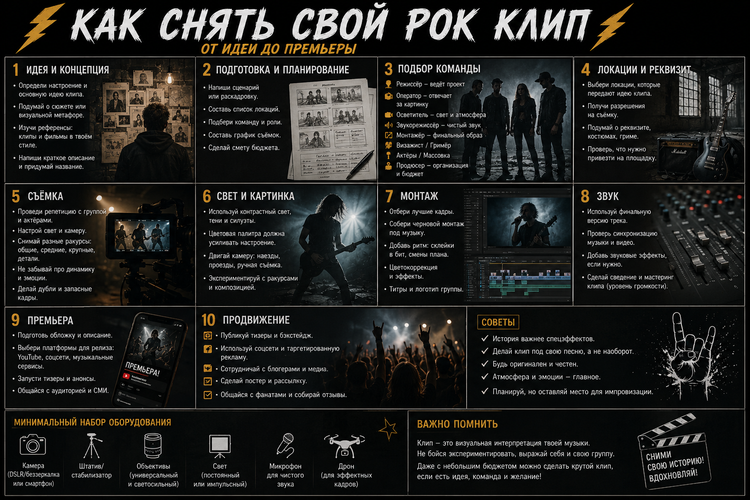 Как снять свой рок-клип