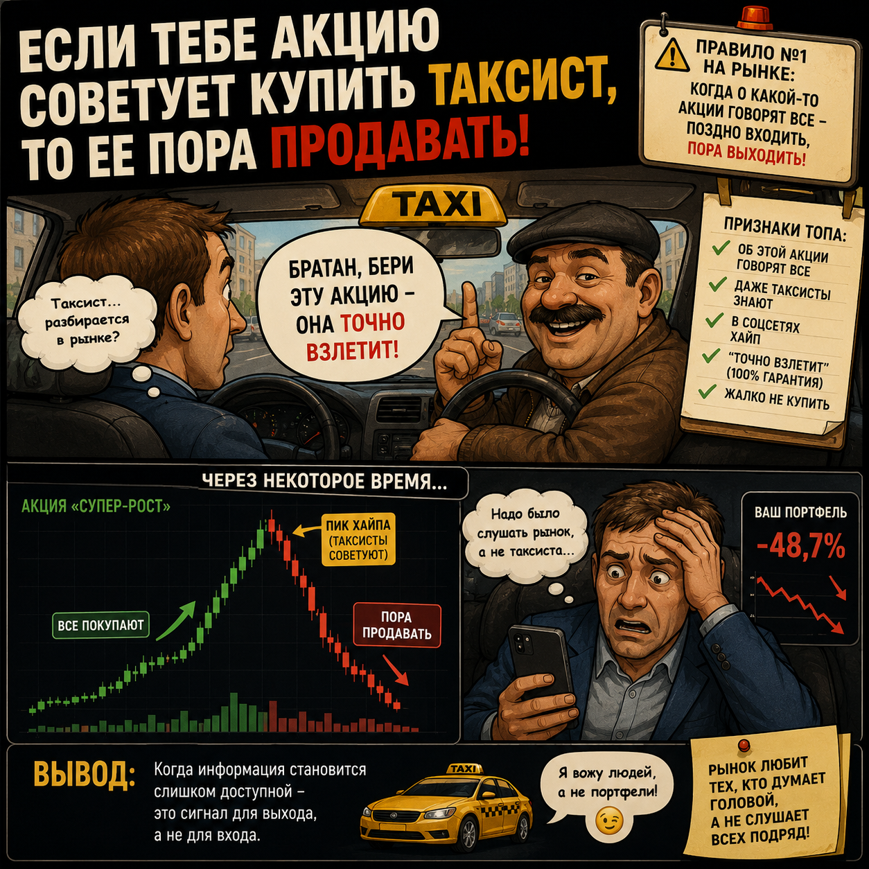 Когда пора продавать акцию