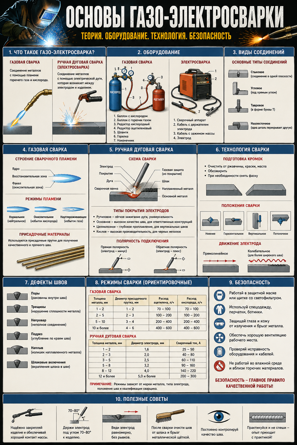 Основы газо-электросварки