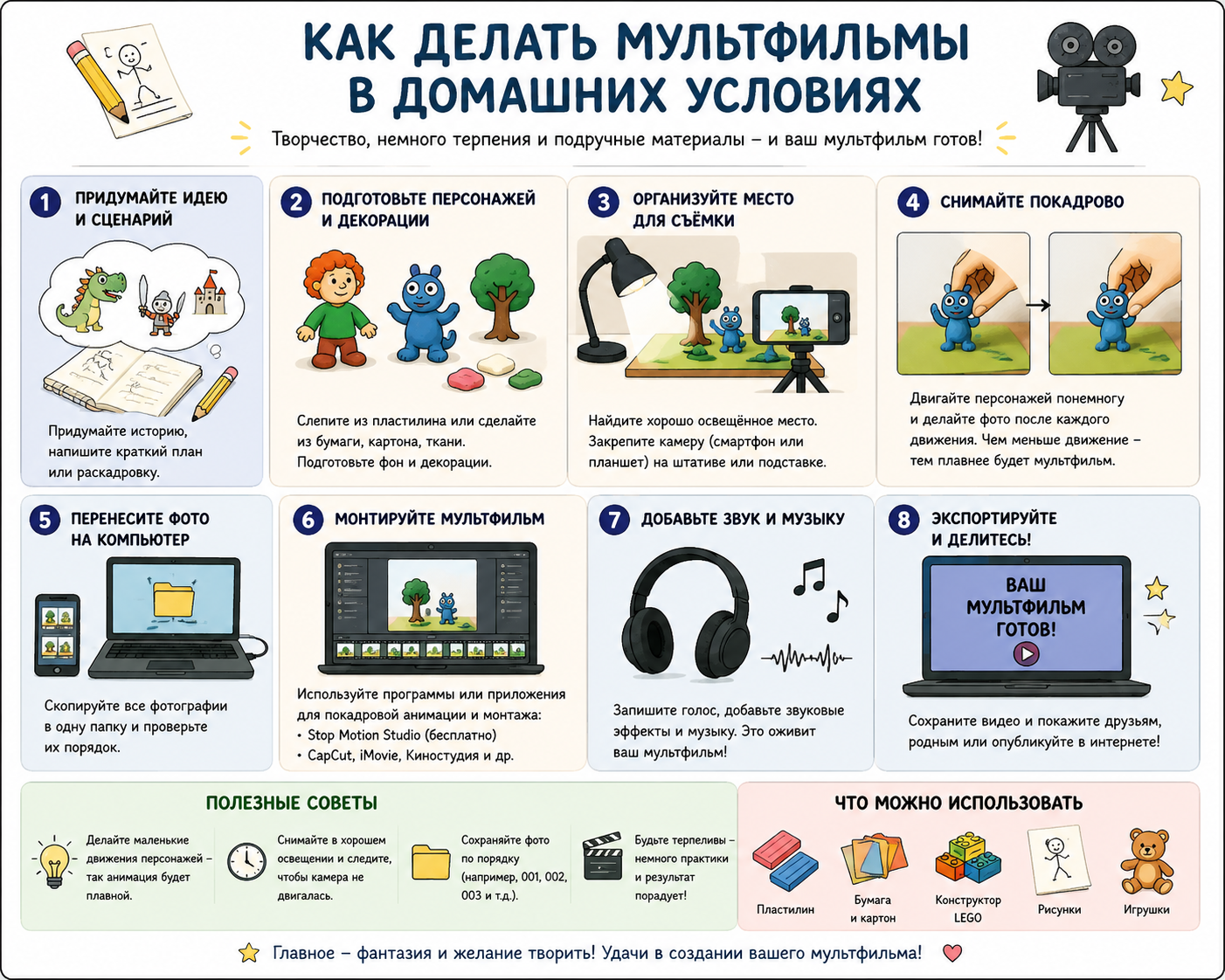 Как делать мультфильмы 